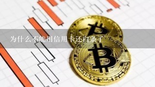 为什么不能用信用卡还白条了