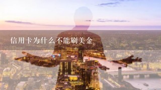 信用卡为什么不能刷美金