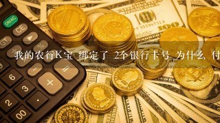 我的农行K宝 绑定了 2个银行卡号 为什么 付款的时候 只显示 一个 第二个没有 怎么才能显示两个