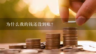 为什么我的钱还没到账？