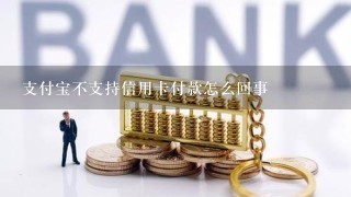 支付宝不支持信用卡付款怎么回事