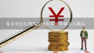 基金分红红利再投资的基金份额怎么确认