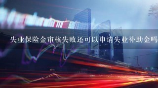 失业保险金审核失败还可以申请失业补助金吗