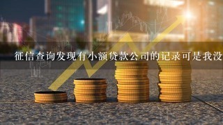 征信查询发现有小额贷款公司的记录可是我没贷过该怎么办？