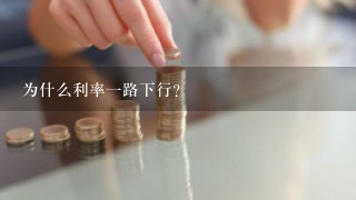 为什么利率一路下行？