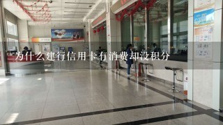 为什么建行信用卡有消费却没积分