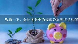 咨询一下，会计实务中的钱账分离到底是如何体现的？