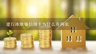 建行冰墩墩信用卡为什么有两张