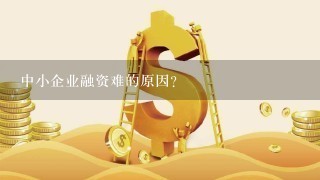 中小企业融资难的原因?