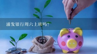 浦发银行周六上班吗?