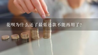 花呗为什么还了最低还款不能再用了？