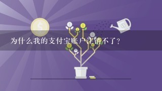 为什么我的支付宝账户注销不了？