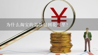 为什么淘宝的退款退到花呗里？