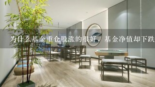 为什么基金重仓股涨的很好，基金净值却下跌？