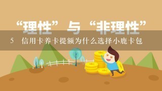 5 信用卡养卡提额为什么选择小鹿卡包