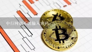 中行网银不能输入密码。