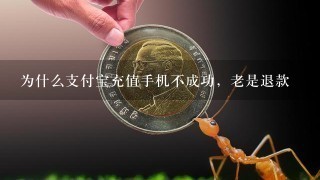 为什么支付宝充值手机不成功，老是退款