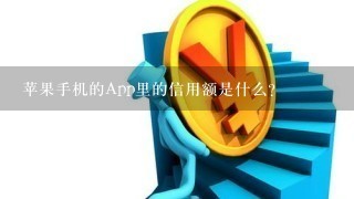 苹果手机的App里的信用额是什么？