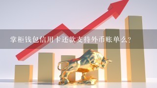 掌柜钱包信用卡还款支持外币账单么？