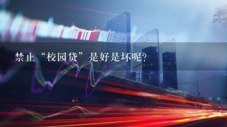 禁止“校园贷”是好是坏呢？