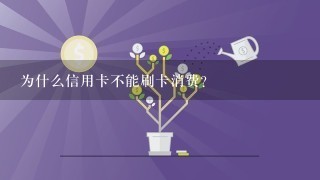 为什么信用卡不能刷卡消费?