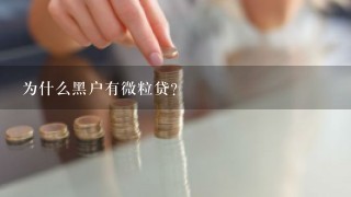 为什么黑户有微粒贷？