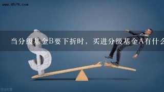 当分级基金B要下折时，买进分级基金A有什么用？如何