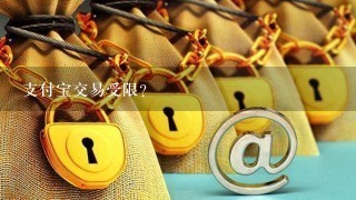 支付宝交易受限？