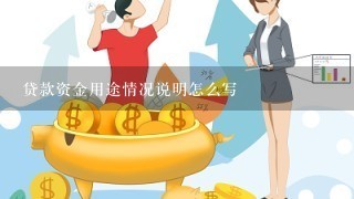 贷款资金用途情况说明怎么写