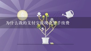 为什么我的支付宝提现也要手续费