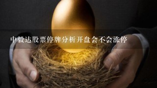 中毅达股票停牌分析开盘会不会涨停