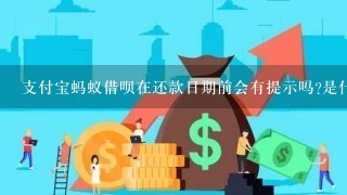 支付宝蚂蚁借呗在还款日期前会有提示吗?是什么形式的提示?自动还款后又会有提示吗？