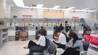 农业银行房贷还款进度怎样自助查询?