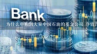 为什么申购到大量中国石油的基金公司 净值没有涨?