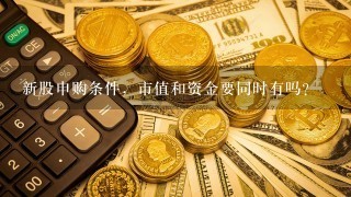 新股申购条件，市值和资金要同时有吗？