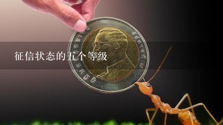 征信状态的5个等级