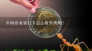 中国农业银行卡怎么收年费的?