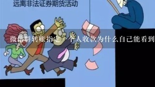 微信群转账指定1个人收款为什么自己能看到金额