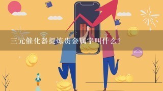 3元催化器提炼贵金属字叫什么？