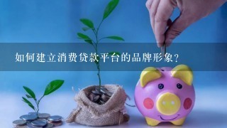 如何建立消费贷款平台的品牌形象?