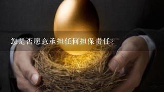 您是否愿意承担任何担保责任?